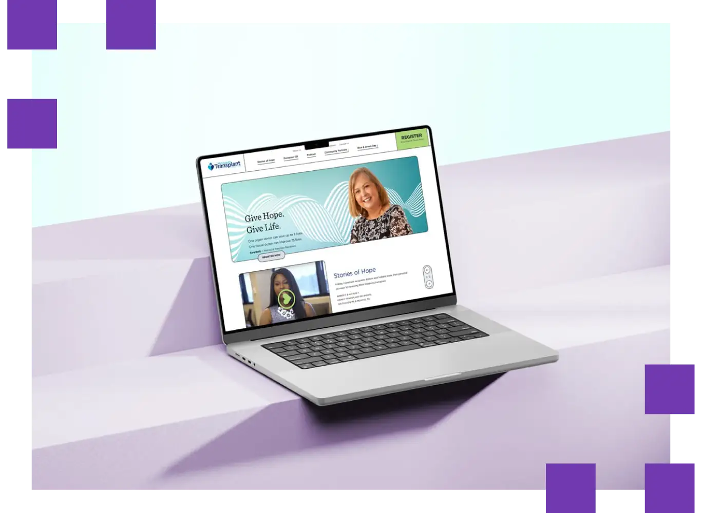 Example of a beautifully designed website