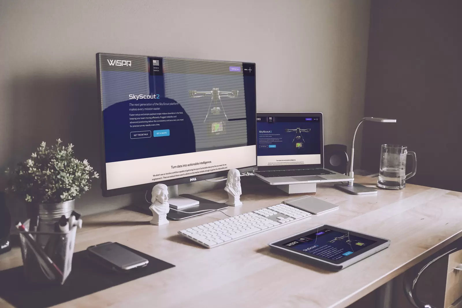 Website design mockup